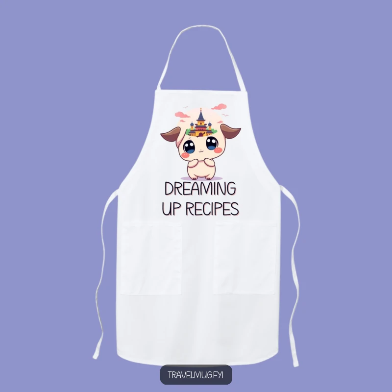 Funny Kawaii Chef's Explorer Apron: Landmark Dreams, Kitchen Humor Gift