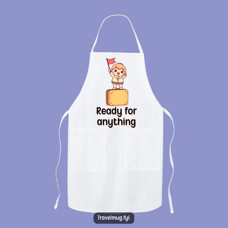 Funny Chef's Apron: Character's Travel Prep, Kitchen Adventure Gift