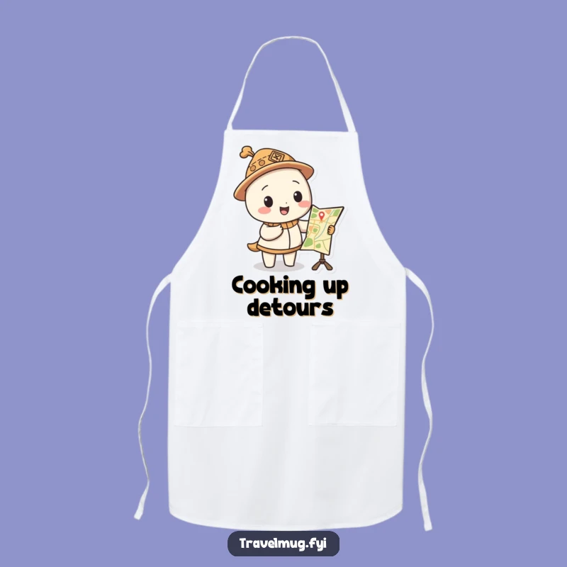 Funny Map Hat Apron a Hilarious Kitchen Accessory for Adventurers