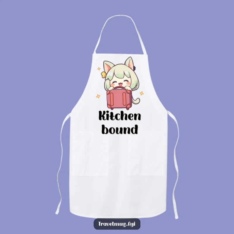 Funny Suitcase Embrace Apron: Cook Up Travel Dreams