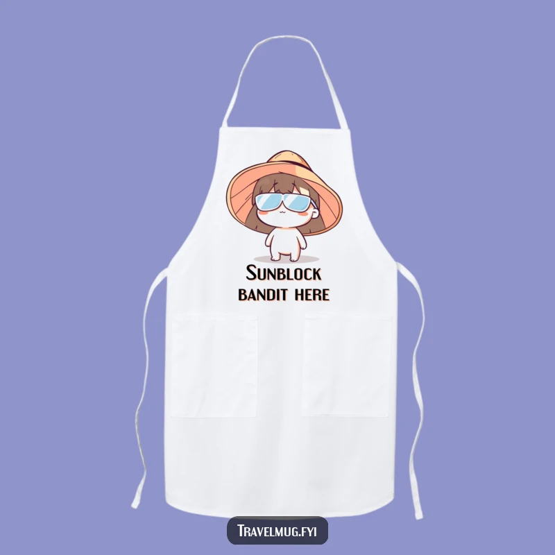 Funny Sun Hat Character Apron - Cook Up Laughs in the Kitchen