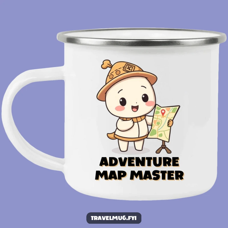 Funny Map Hat Camping Mug a Hilarious Companion for Explorers