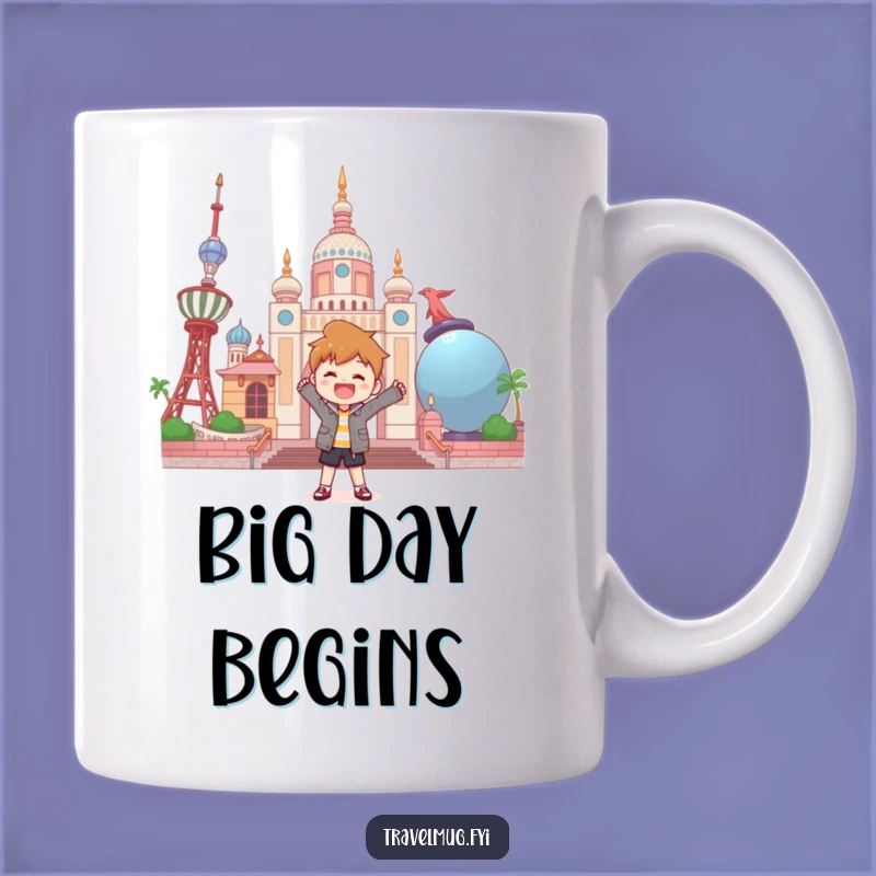 Funny Giant Objects Landmark Mug - Humorous Travel Souvenir Gift
