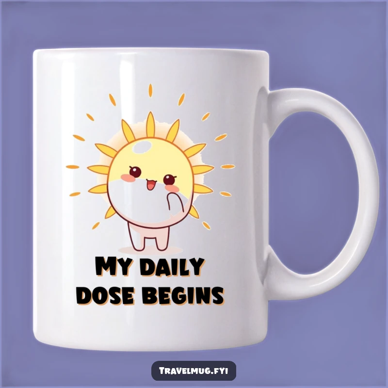 Funny Sun Pointer Mug: Embrace the Bright Side with this Cheerful Character Mug Gift