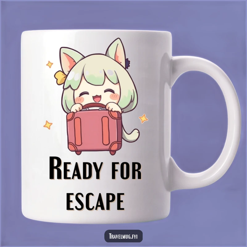 Funny Travel Suitcase Hugger Mug: Perfect Funny Gift for Wanderers