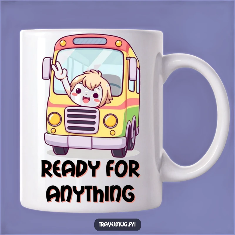 Funny Whimsical Bus Rider Mug - Cute & Humorous Travel Gift