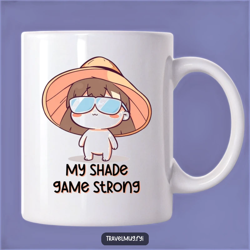 Funny Sun Hat Guy Mug - Hilarious Character Gift for Sunny Day Humor