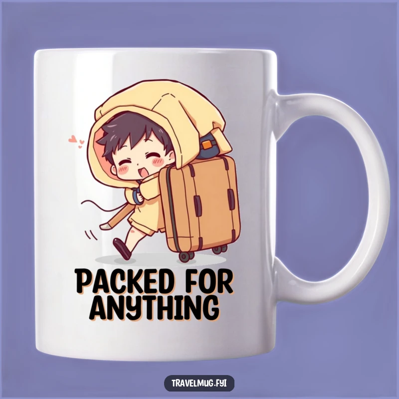 Funny Overflowing Suitcase Mug a Hilarious Gift for Frequent Flyers