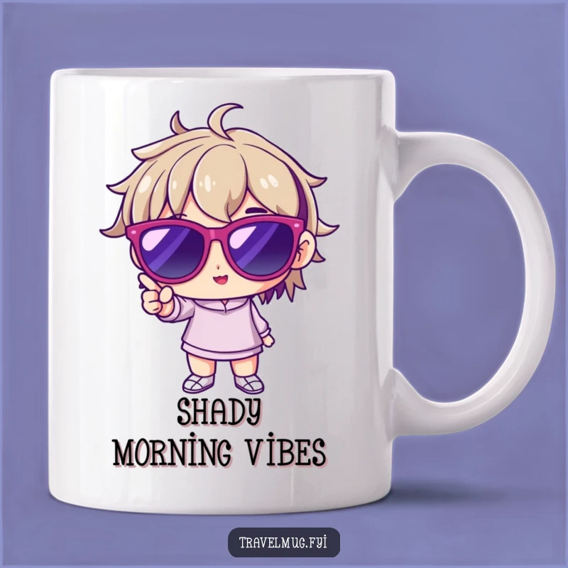 Funny Cool Character Mug: Oversized Sunglasses Pose, Perfect Sassy Funny Gift