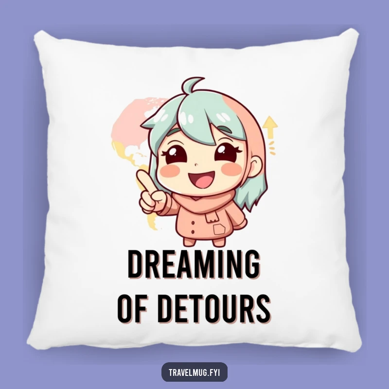 Funny Travel Pillow: Glee Character's Map - Comfy Funny Gift!