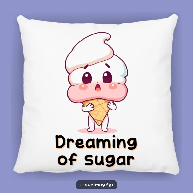 Funny Ice Cream Surprise Pillow - Snuggle Up with Hilarious Sweetness and Comfort!