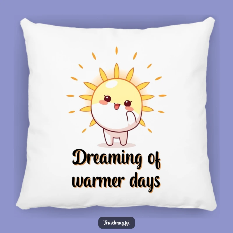 Funny Sun Pointer Pillow: Snuggle Up with this Cheerful Character Comfort Gift