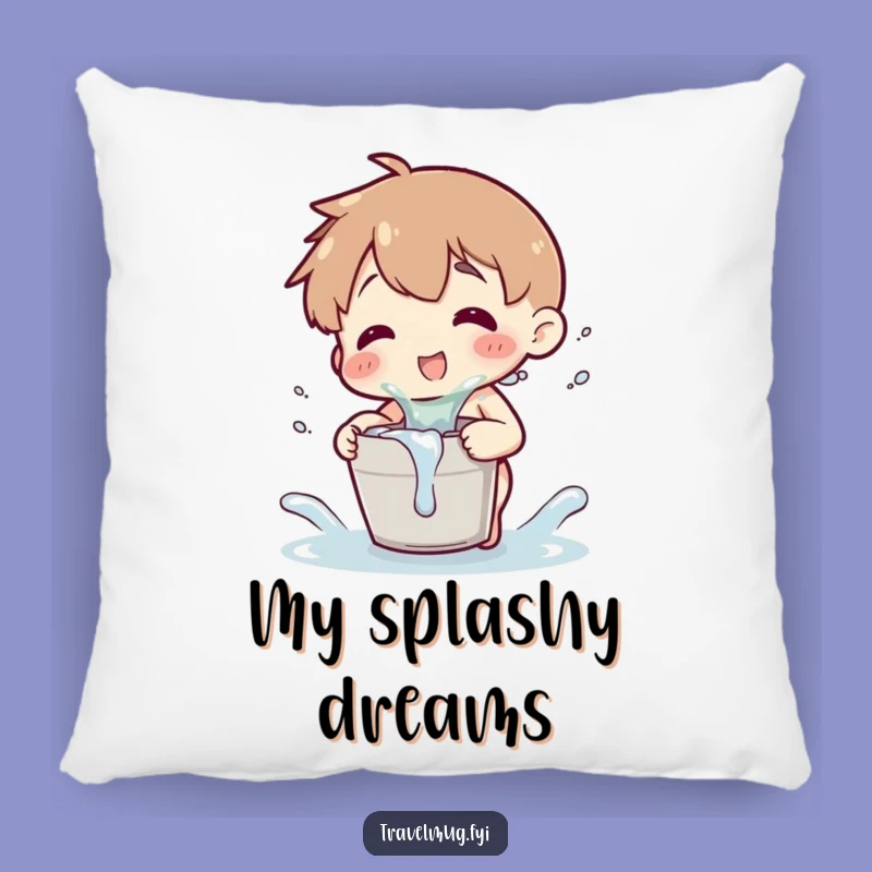 Funny Splash Pillow: Tiny Bucket Playtime, Comfy & Hilarious Gift