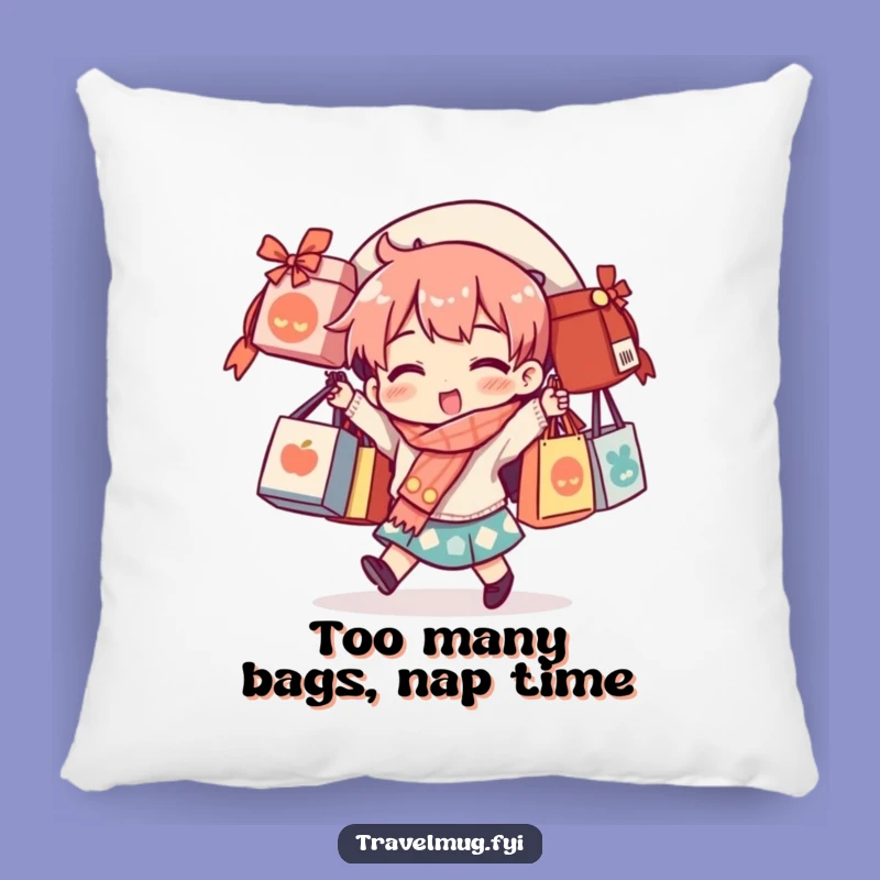 Funny Souvenir Bag Balance Pillow - Comfy & Hilarious Home Decor Accent