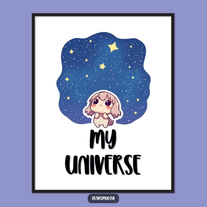 Funny Starry Night Print: Instant Celestial Wonder Download