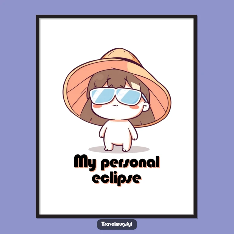Funny Sun Hat Character Digital Art - Instant Hilarious Decor for Your Walls