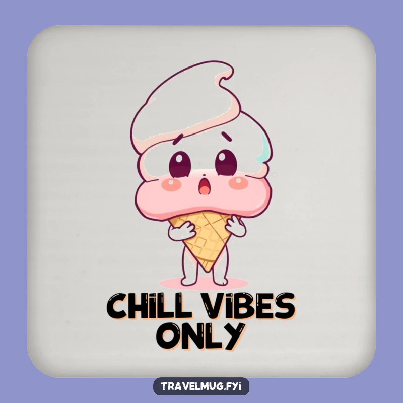 Funny Ice Cream Surprise Coaster - Protect Surfaces with Hilarious Sweet Charm!