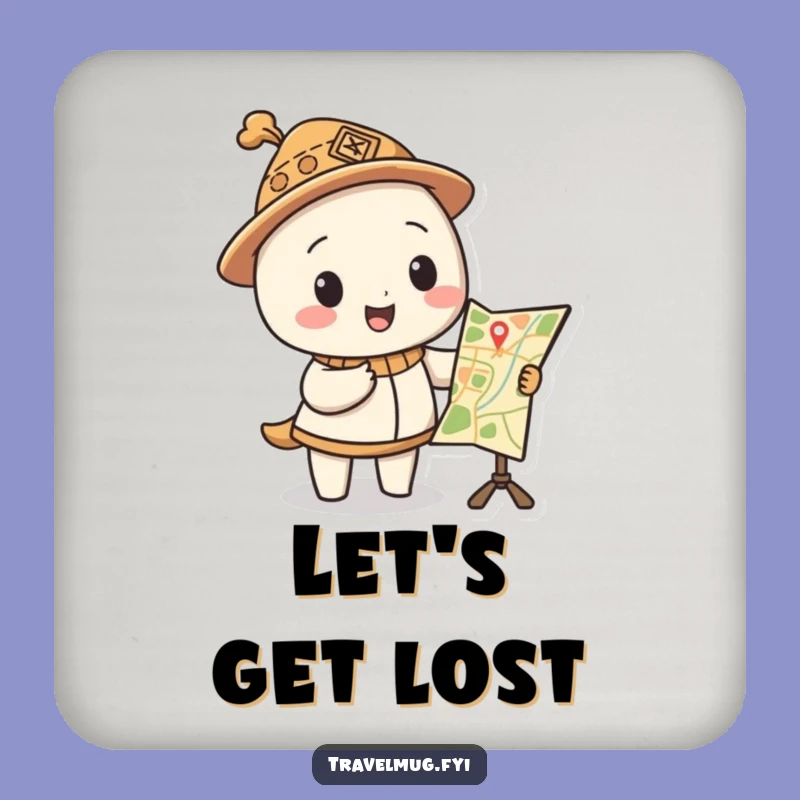 Funny Map Hat Coaster a Hilarious Touch for Your Table