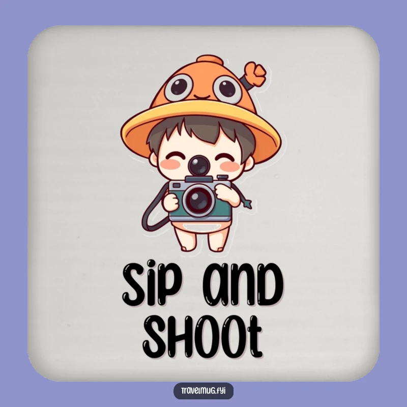 Funny Photo Hat Coaster Set: Protect Surfaces with Humor