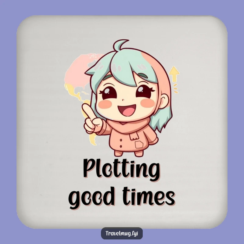 Funny Coaster Set: Glee Character's Map - Protect Surfaces Funny Gift!