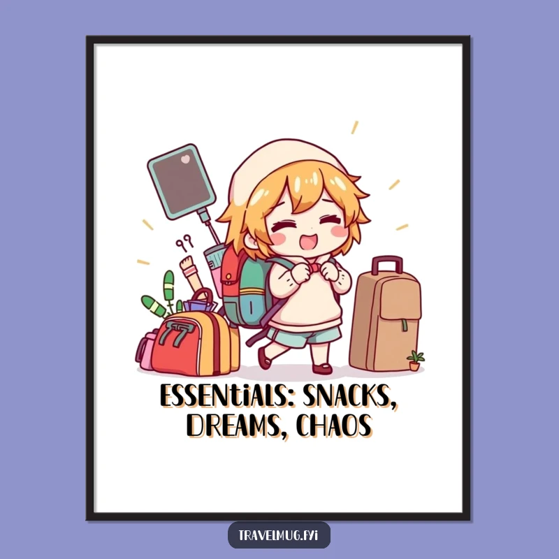 Funny Free Printable Wall Art: Packed for Fun Adventures, Downloadable Decor!