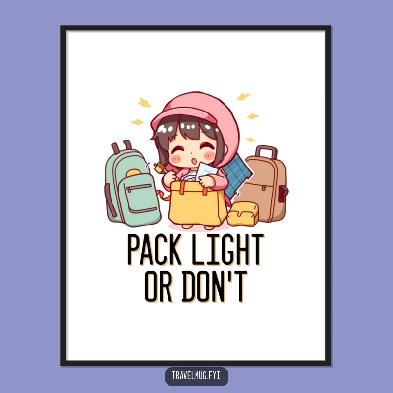 Funny Free Printable Wall Art: Packing Problems, Quirky Downloadable Decor!