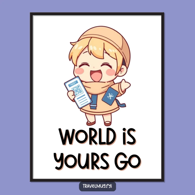 Funny Free Printable Wall Art: Travel Character, Perfect Humorous Downloadable Decor!