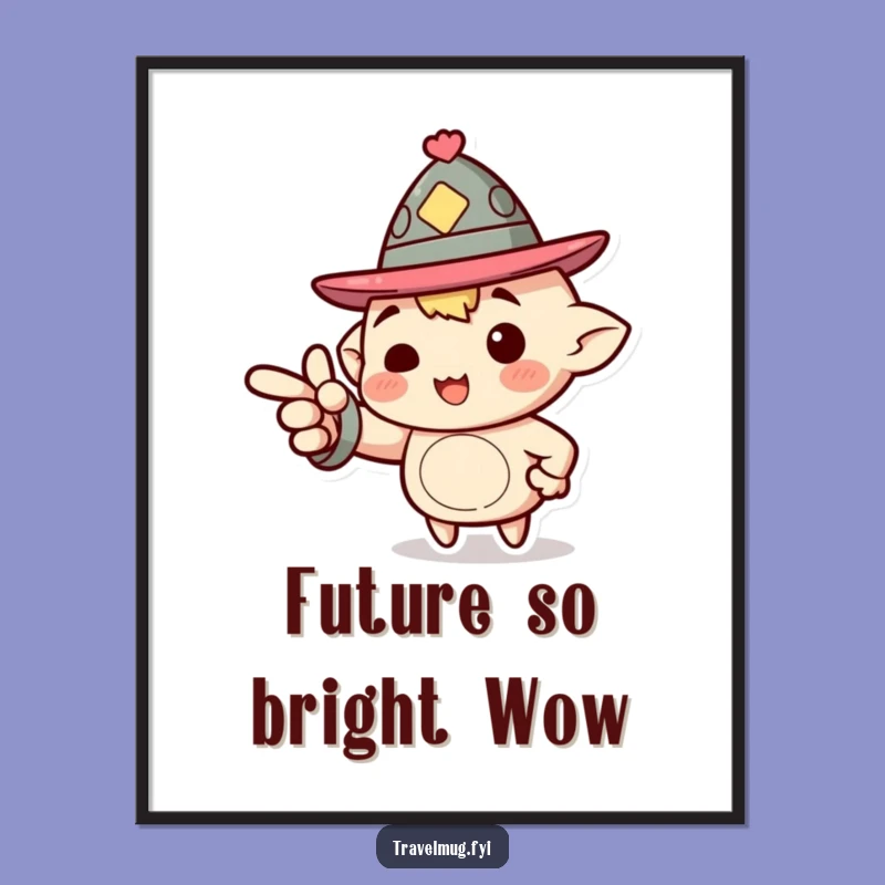 Funny Free Printable Wall Art: Jaunty Pointer Character, Perfect Humorous Downloadable Decor!