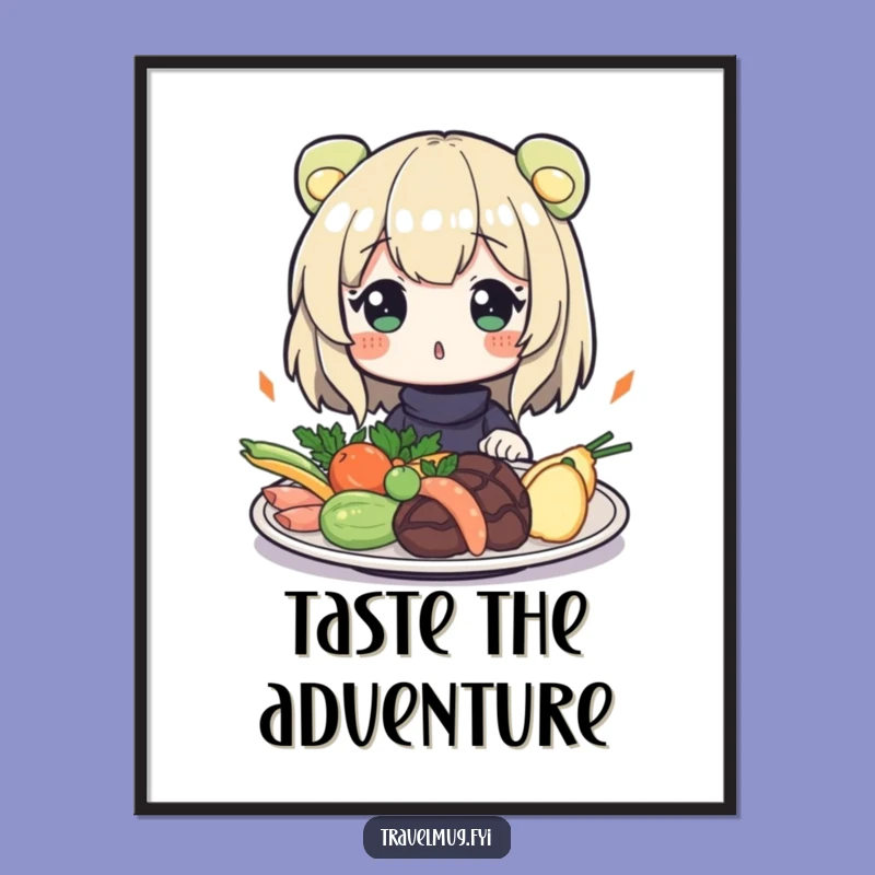 Free Printable Wall Art: Exotic Food Surprise Culinary Art!