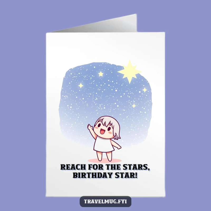 Free Printable Birthday Card: Stargazer Character Downloadable Gift