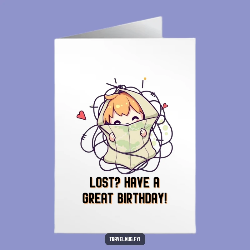 Free Printable Birthday Card: Lost in Fun, Perfect Downloadable Gift!