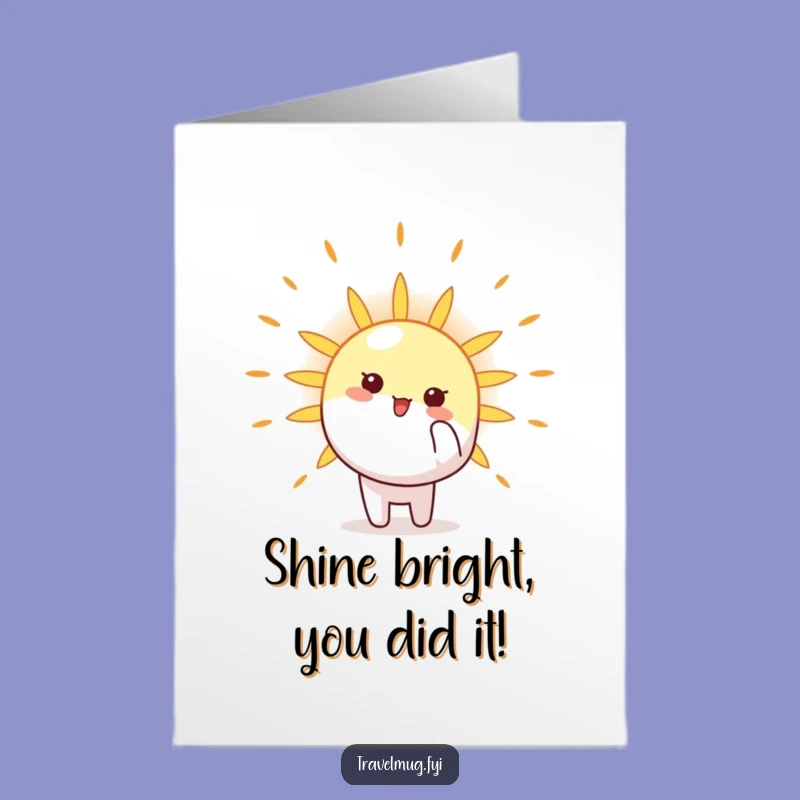 Free Printable Congrats Card: Sunrise Pup Cheers for Your Success - Funny Downloadable Gift