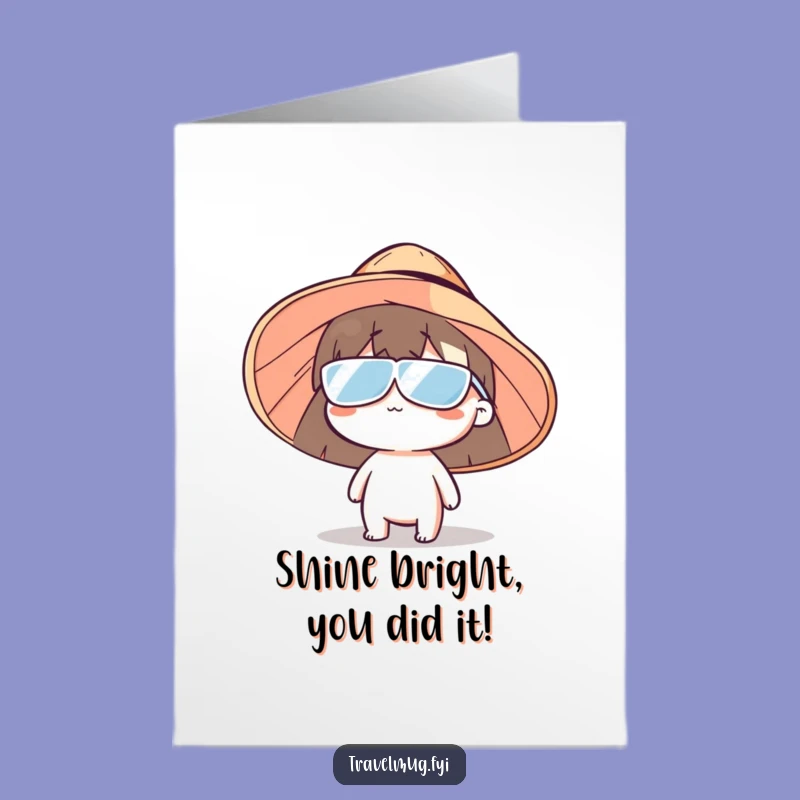 Free Printable Congratulations Card: Big Hat Big Cheers!