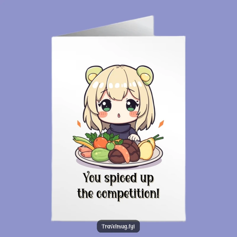 Free Printable Congrats Card: Exotic Food Surprise Celebration!