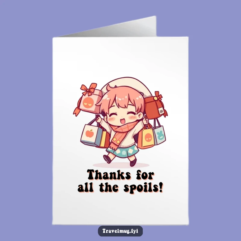 Free Printable Thank You Card: Funny Souvenir Bag Balancing Act