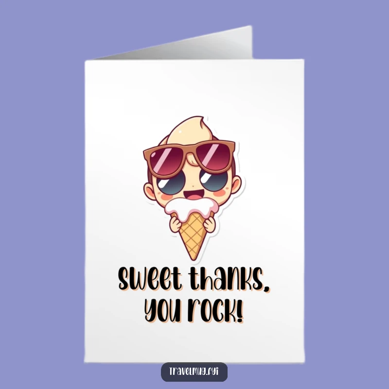 Free Printable Thank You Card: Funny Sweet Tooth, Delightful Downloadable Gift of Gratitude