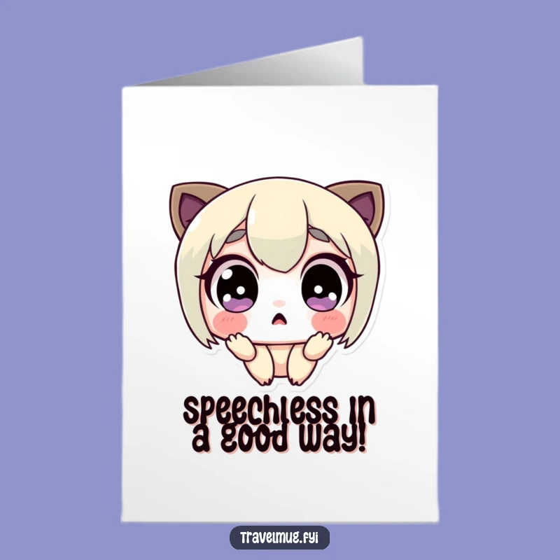 Free Printable Thank You Card: Surprised Character, Funny Downloadable Gift