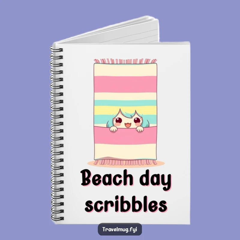 Funny Beach Peeker Notebook - Jot Down Ideas with Seaside Fun