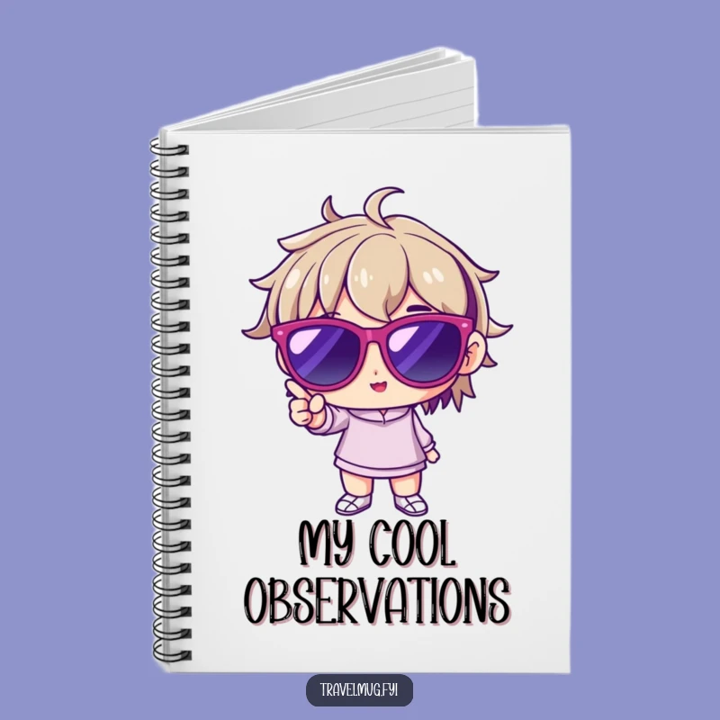 Funny Cool Character Notebook: Journal Sunglasses Pose, Creative Funny Gift
