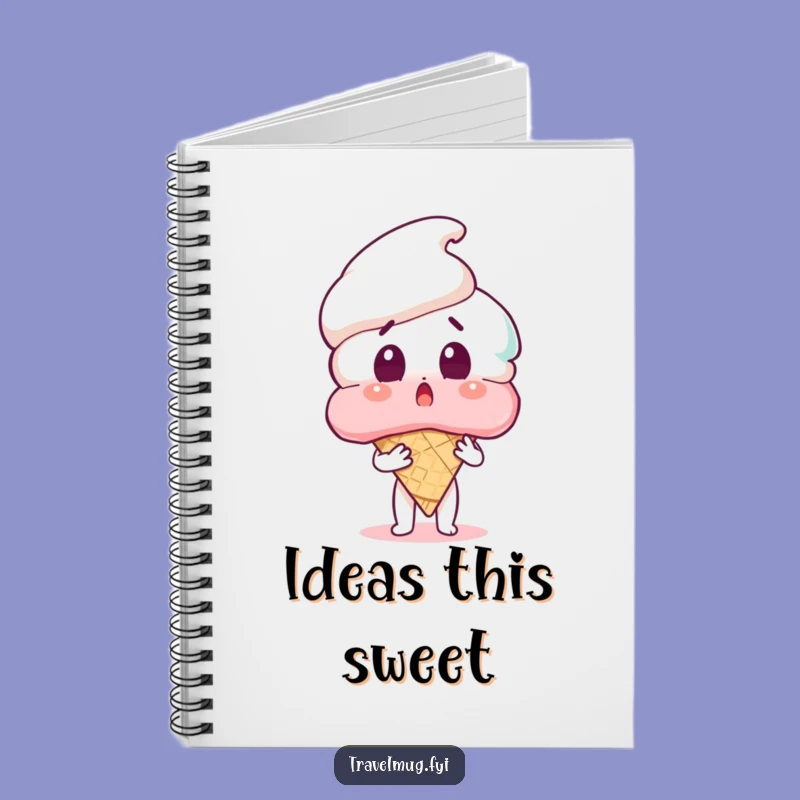 Funny Ice Cream Surprise Notebook - Jot Down Ideas with Hilarious Sweet Moments!