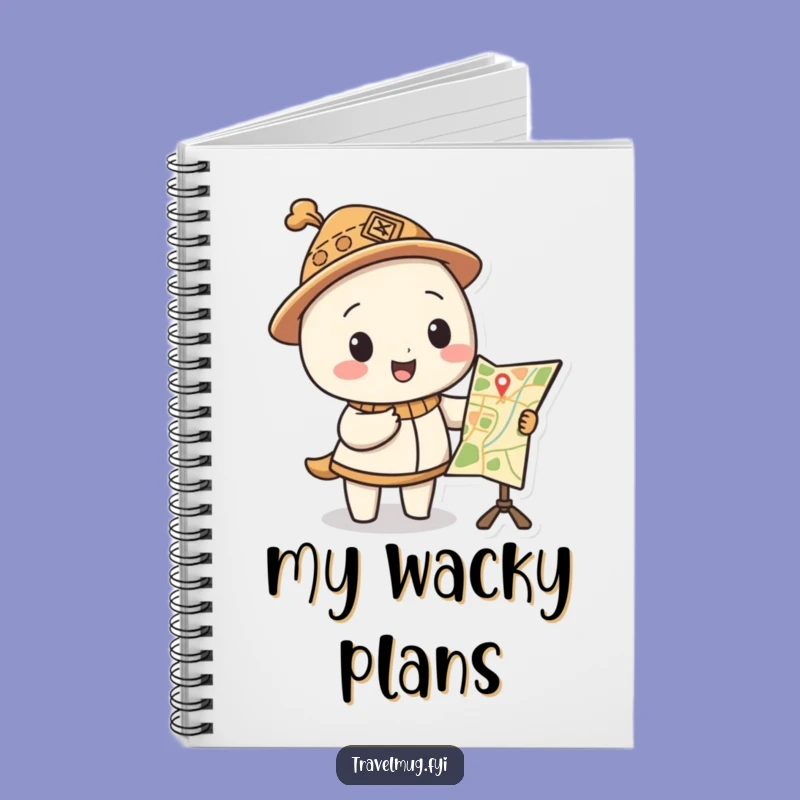 Funny Map Hat Notebook a Hilarious Journal for Your Adventures