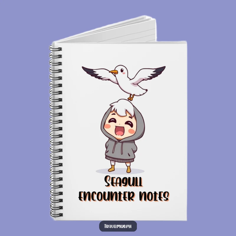 Funny Seagull Surprise Notebook: Jot Down Hilarious Encounters, Gift for Writers