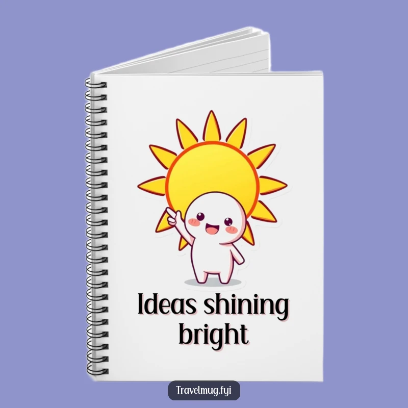 Funny Sunny Day Notebook: Character Points To Sun, Journaling Joy Gift