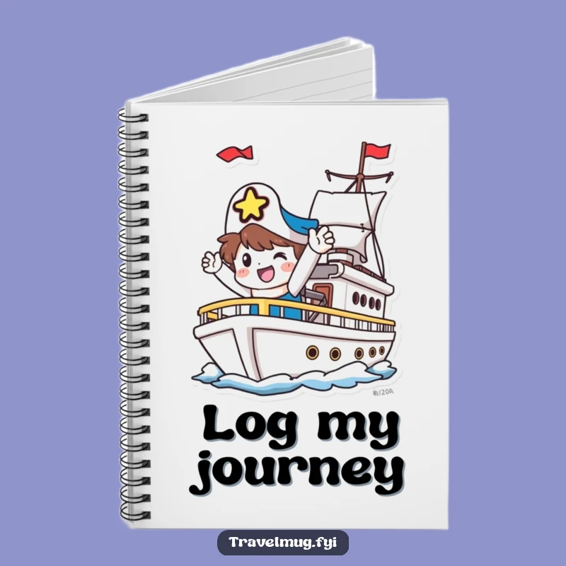 Funny Travel Journal: Happy Character's Ship Adventure - Write Funny Gifts!
