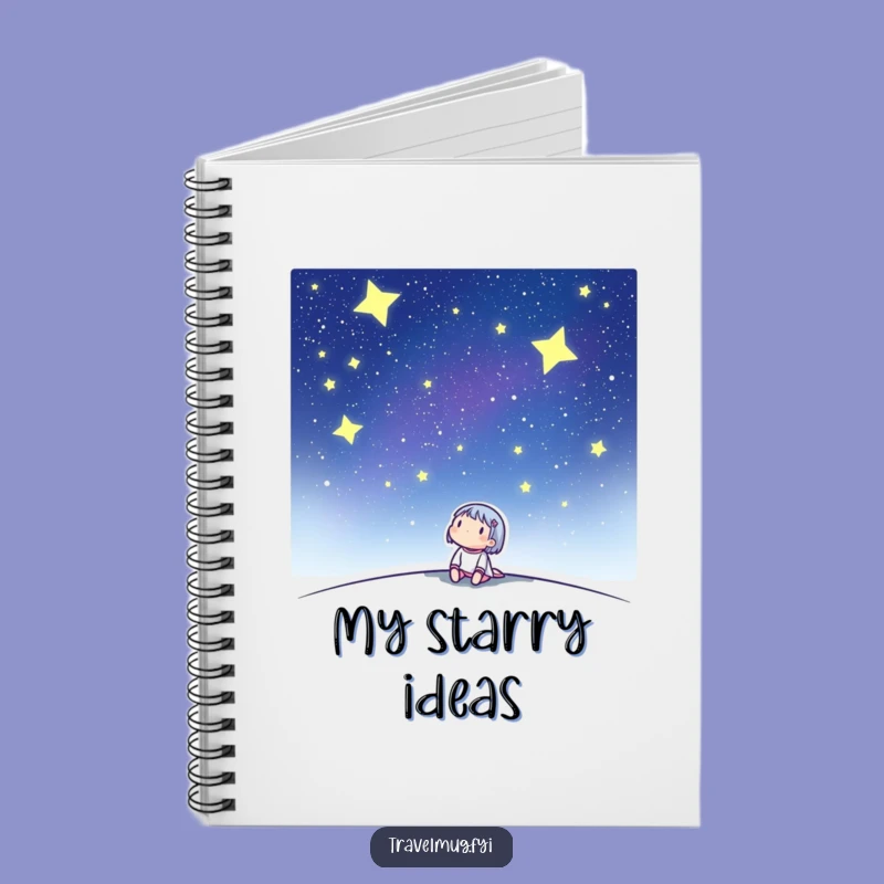Funny 'Cosmic Thoughts' Notebook: Character's Starry Journal Gift