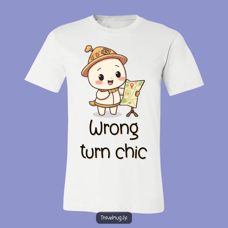 Funny Map Hat T-Shirt a Hilarious Adventure Tee for Explorers