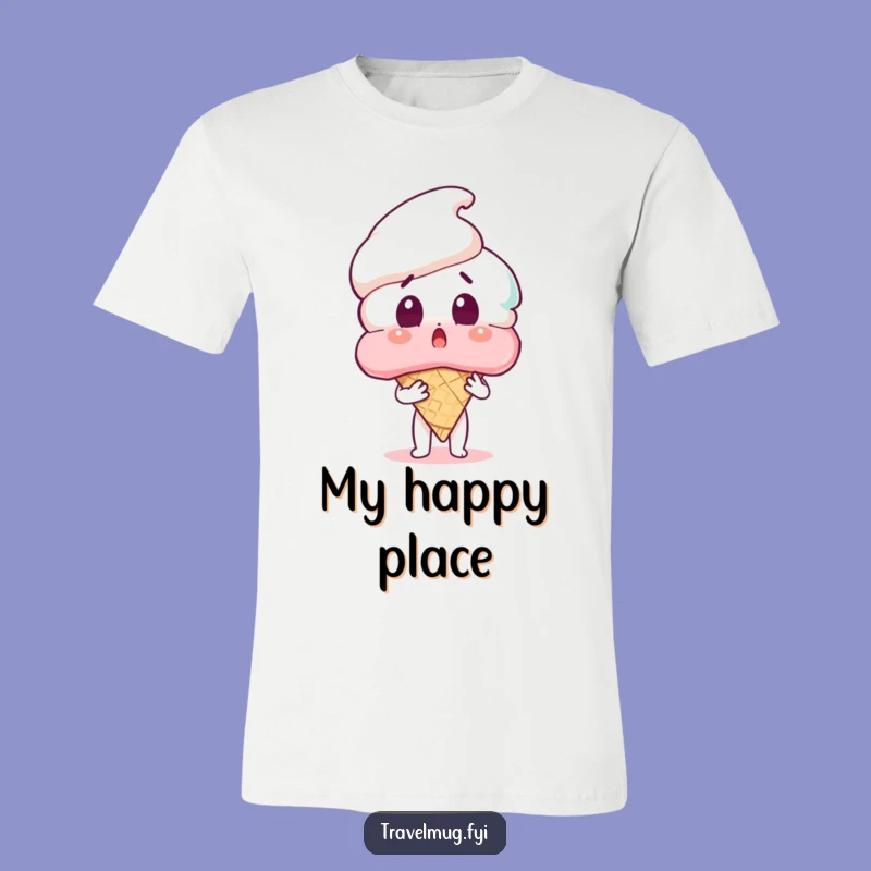 Funny Ice Cream Surprise T-Shirt - Wear Your Sweet Shock with This Hilarious Tee!
