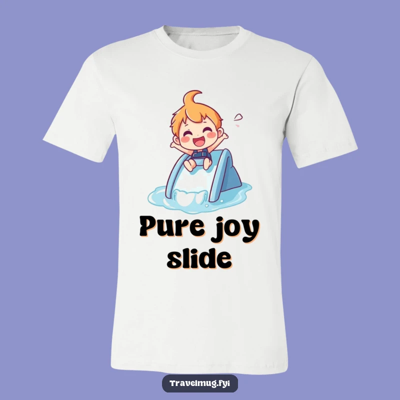 Funny Summer T-Shirt: Joyful Water Slide - Hilarious Funny Gift!
