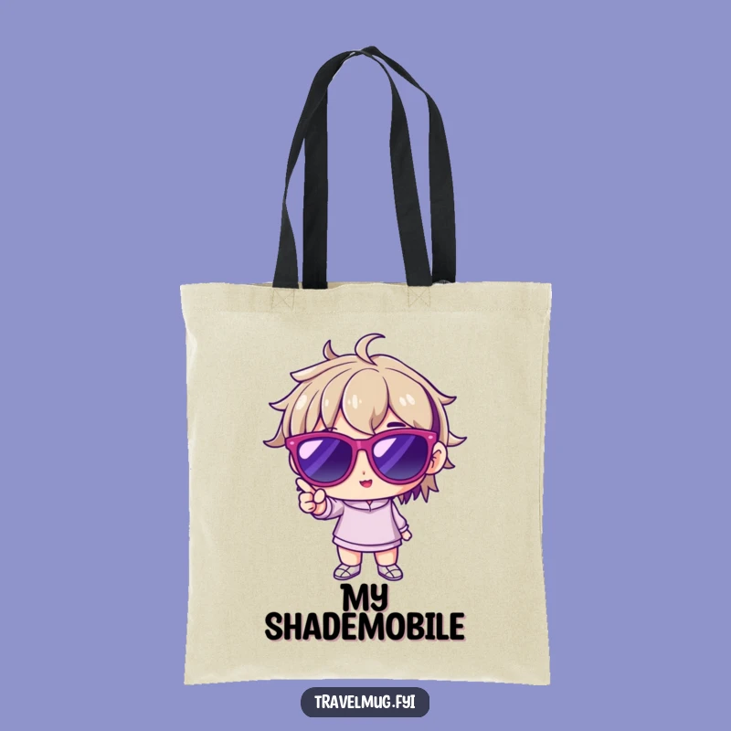 Funny Cool Character Tote Bag: Sunglasses Pose, Chic Funny Gift