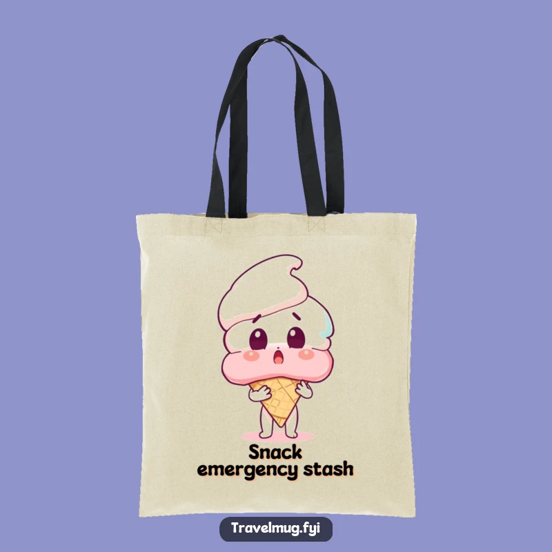 Funny Ice Cream Cone Tote Bag - Carry Your Humor and Treats in Style!